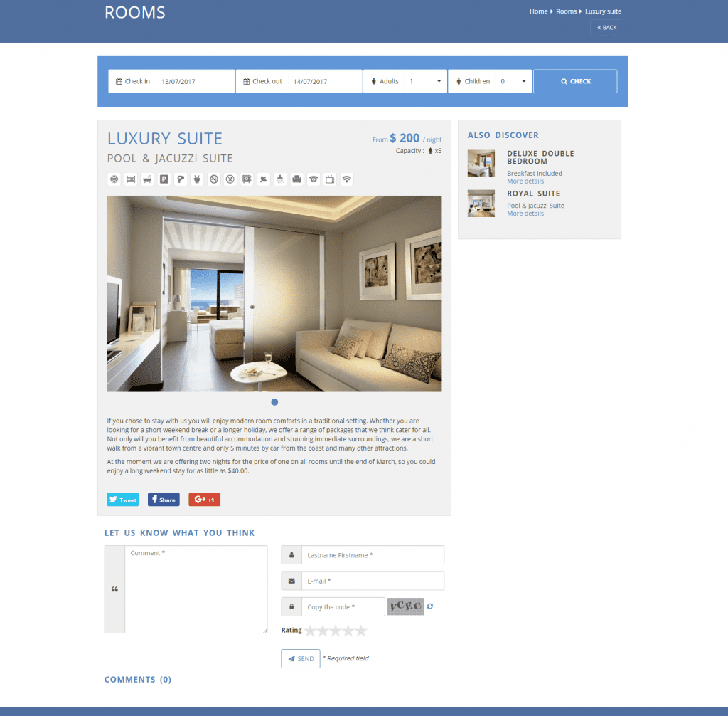Single Hotel Booking System Software | Online School Manager System Scripts